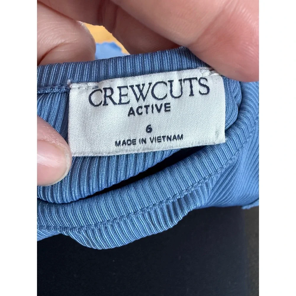 Crewcuts active by J.crew‎ blue ribbed two piece outfit